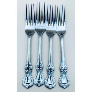 Set Of 4 Towle Old Colonial 18/10 Stainless 8" Dinner Forks Flatware